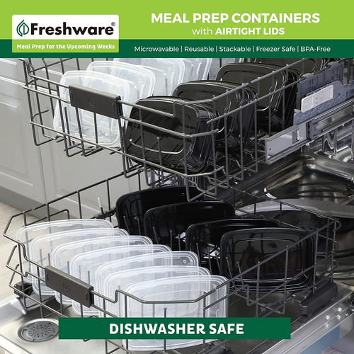 Meal Prep Containers [50 Pack] 1 Compartment Food Storage Containers with Lids,  - Picture 7 of 12
