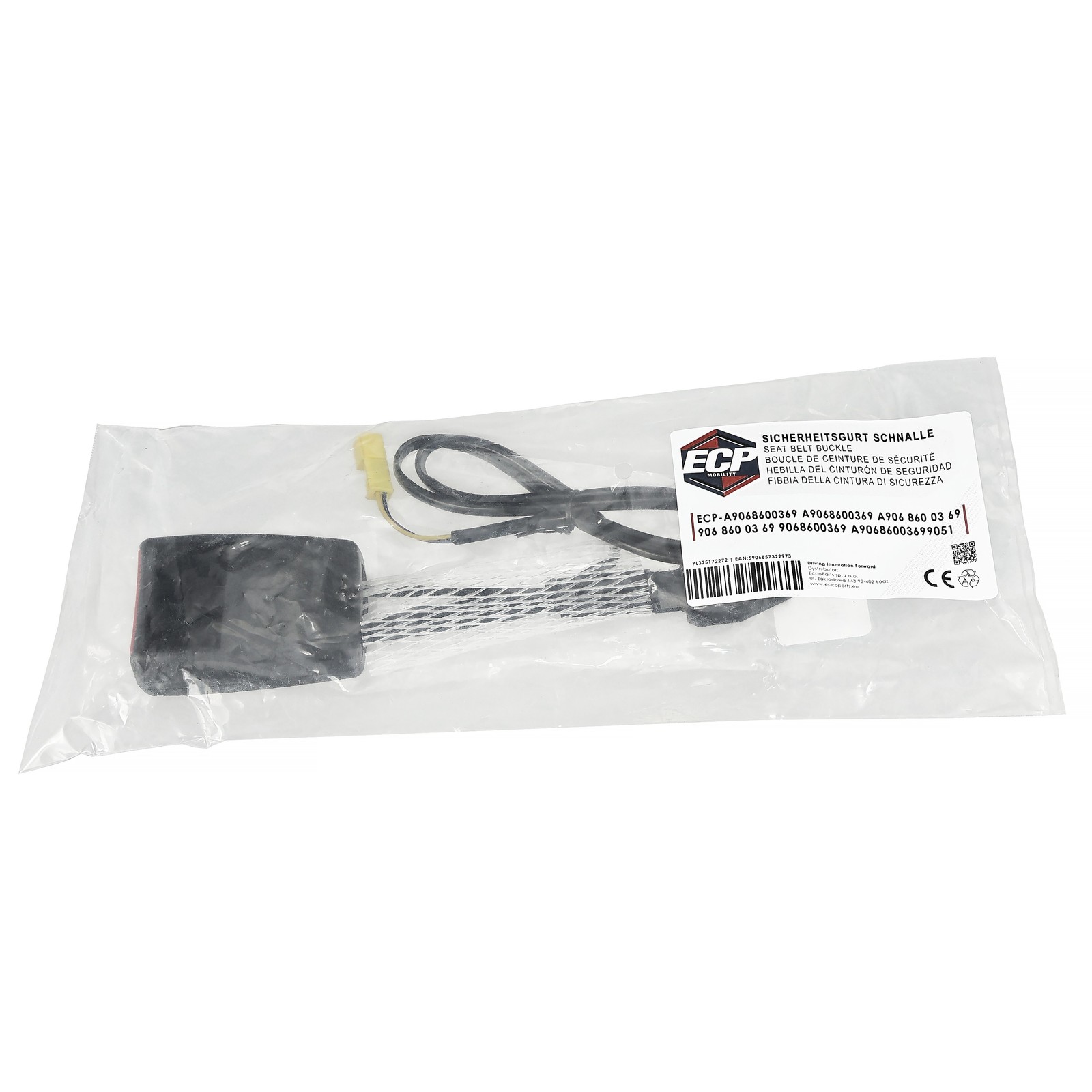 Boucle ceinture sécurité 9068600369 Mercedes Sprinter B906 B910 rechange