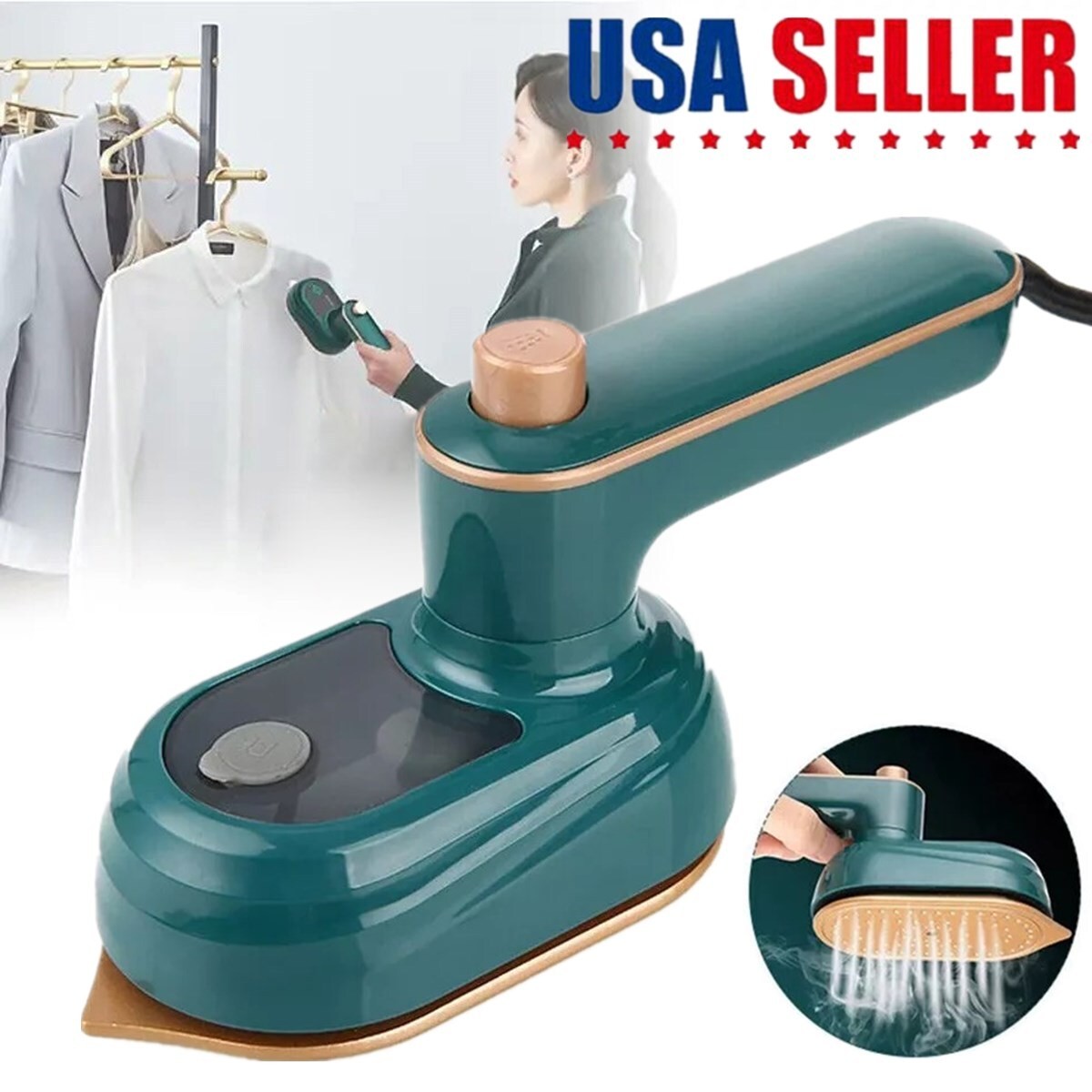 Machine Mini Portable Steamer Handheld Garment Clothes Ironi