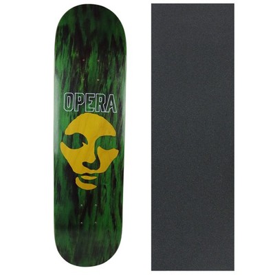 Opera Rider Stock Skateboard Deck Dylan Phillips Cut Mask Green 8.0'' x 31.63'' w