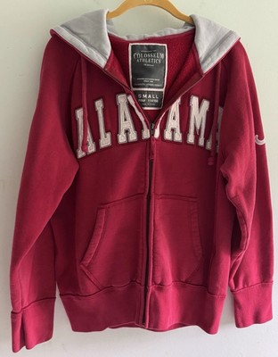 Colosseum Athletics Alabama Hooded Full Zip Size S Red Jacket