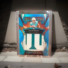2024 Panini Obsidian -Rookie Eruption Materials Jaylen Wright Blue /25 (MEM, RC)