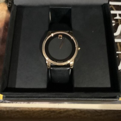 Movado Men's Swiss Museum Classic Black Leather Strap Watch 40mm 07.1.36.1375