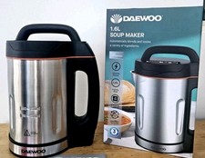Daewoo 1.6L Soup Maker Automatic Blender Stainless Steel Tested Working