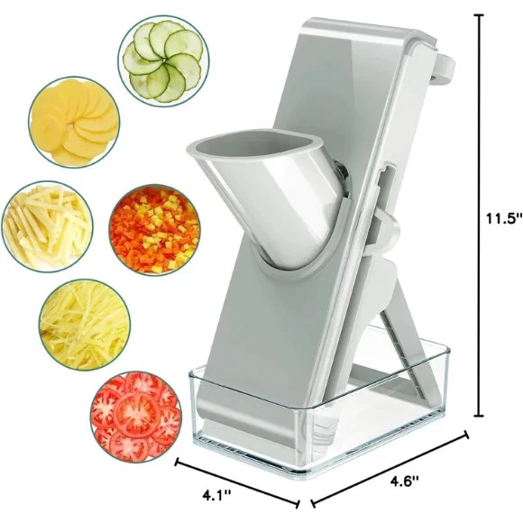 Vegetable Mandoline Slicer Adjustable Food Cutter Kitchen Prep Chopper