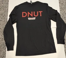 Krispy Kreme Donut Long Sleeve Gray Tshirt Soft Cotton Size Medium