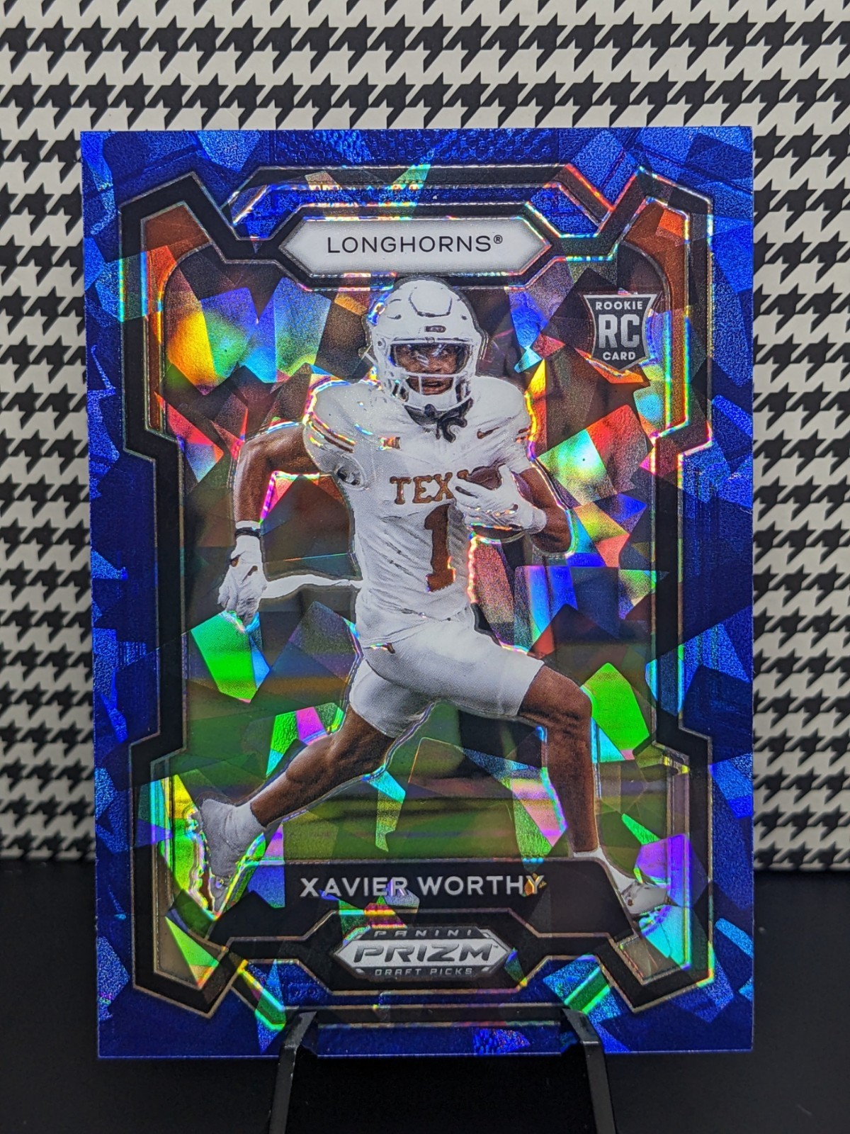 Xavier Worthy Rookie /99 Longhorns Chiefs 2024 Panini Prizm Draft Blue Ice🏈📈🏈
