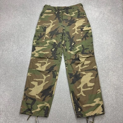 Pantalon camouflage adulte 34x32 marron cargo charpentier année 2000 toile vê... - Photo 1/4
