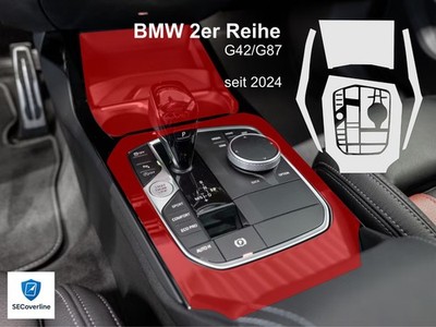 BMW 2er Reihe seit 2024 Schutzfolie Mittelkonsole Kratzschutz (Glänzend/Matt)