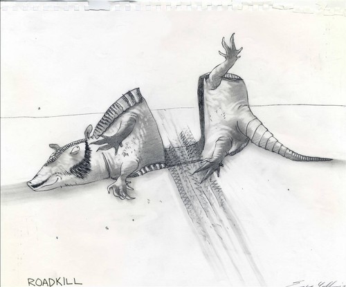 Original Character Production Drawing of Road Kill from Rango (2011) - 第 1/3 張圖片