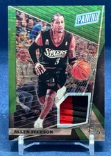 2018 National Gold VIP Allen Iverson #22/25 Game Worn Jersey - RARE! WOW!