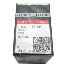 GROZ-BECKERT Needle in Clear Plastic Box- 100PCS Groz Beckert DBX1 1738 16X25...