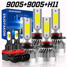 For Dodge Dart 2016-2016 6000k Led Headlight Fog Light 6x Bulbs Combo Kit A