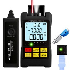 Portable 5in1 Fiber Optic Cable Tester with Optical Power Meter, Cable Finder...