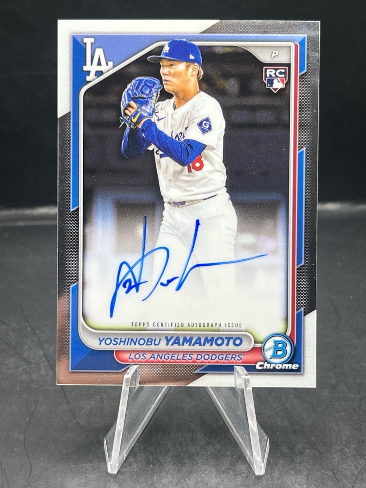 2024 Bowman Chrome Yoshinobu Yamamoto Auto #CRA-YY (AU, RC)