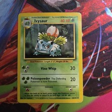 1999 ivysaur pokemon card value Pokmon Base Set 30/102 Uncommon Regular Vintage WOTC Stage 1 TCG Attack 2 1999 POKEMON BASE SET 1ST