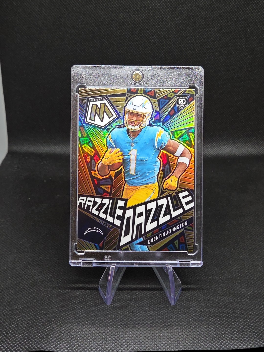 2023 Mosaic Quentin Johnston Razzle Dazzle RC Rookie #RD-30 Chargers