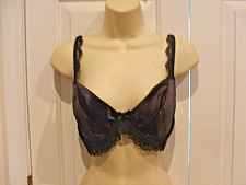 Vintage Frederick s of Hollywood 34C UNDERWIRE LIGHT PADDED lace TRIM New