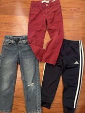 Boy's Pants SZ 4 Lot Of 3 Old Navy Carters Adidas Blue Jumping Beans
