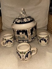 Metlach style Tureen and mugs