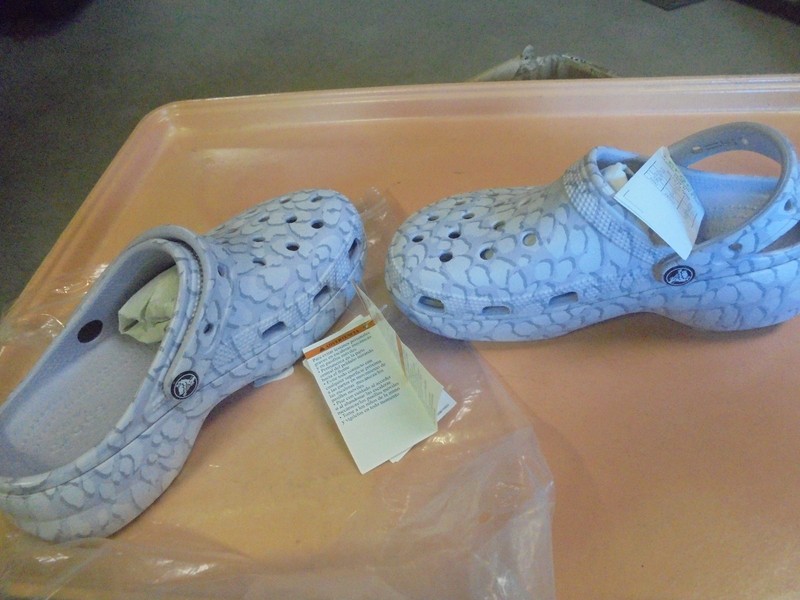 New Crocs Classic Platform 4 Her Clog Women's 7 Mauve Mist
