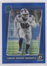 2021 Donruss Optic Rated Rookie Blue Hyper Prizm Carlos Basham Jr Boogie 0a06