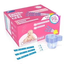 Ovulation Test Strips, Fertility Test Ovulation Predictor Kit with Free Urine...