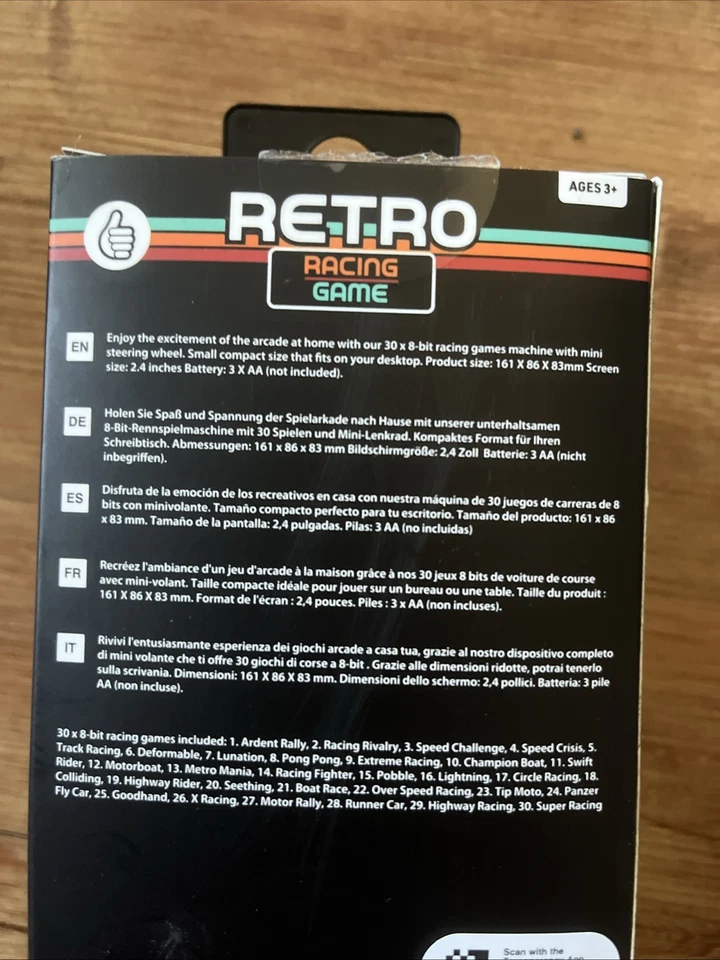Orb - Retro Mini Racing Arcade Machine (30 Games) TOP - wie NEU! Konsole +Manual - Bild 3 von 4