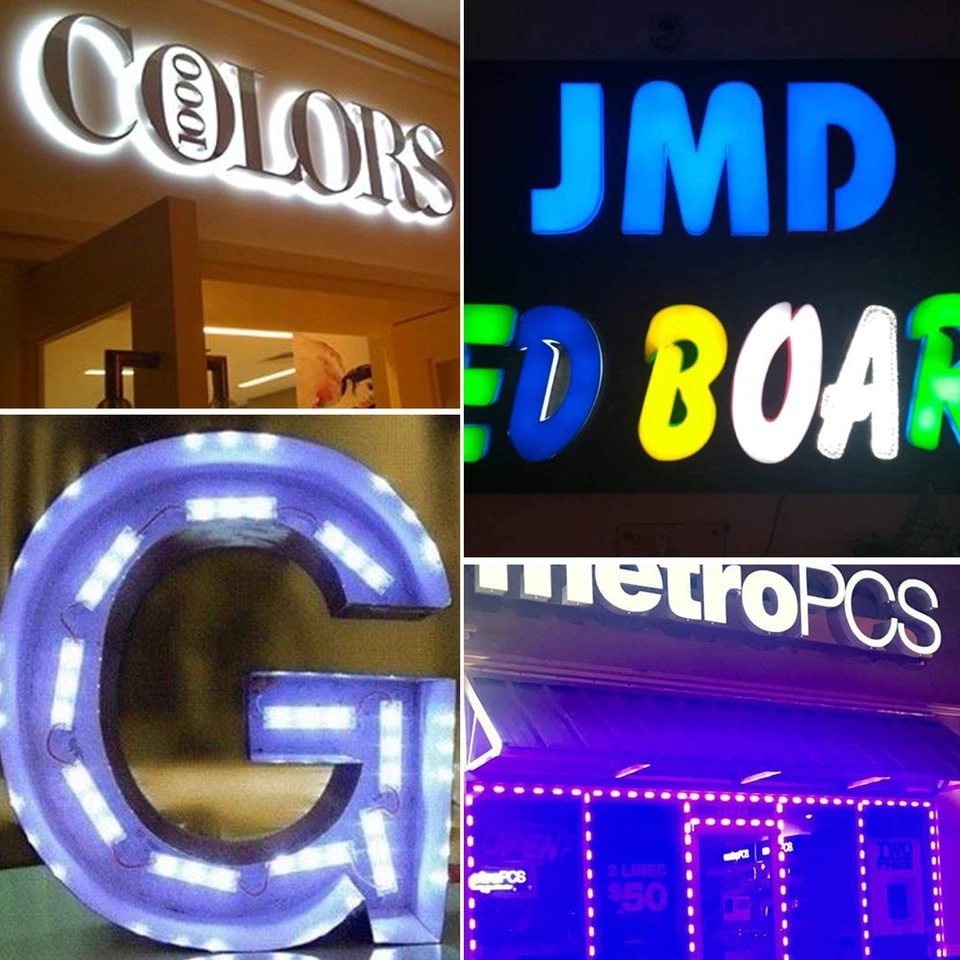 10~100ft Super Bright Waterproof 5730 SMD 3 LED Module Light Sign Strip Lamp 12V - Image 4 of 4