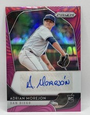 2020 Panini Prizm Rookie Purple 47/50 Adrian Morejon #RA-AM Auto RC