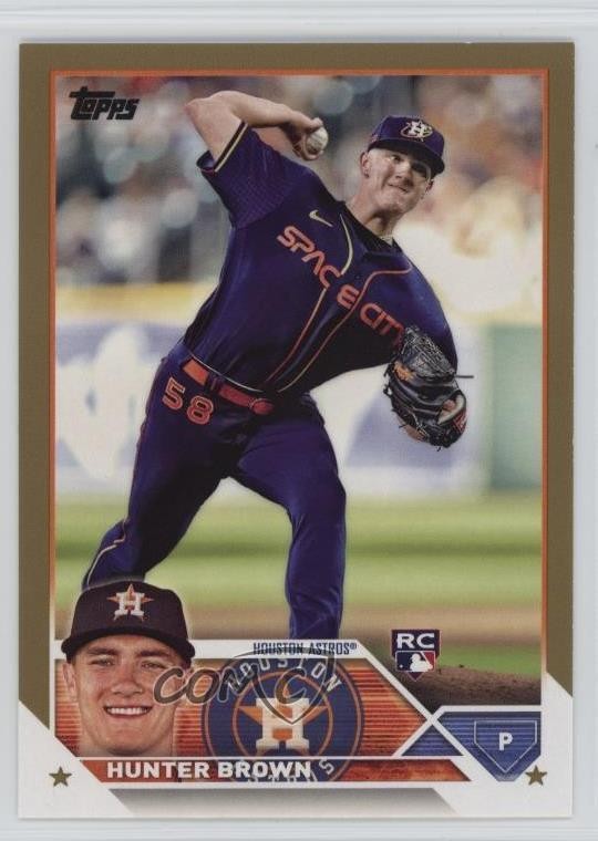 2023 Topps Series 1 Gold /2023 Hunter Brown #111 pe8
