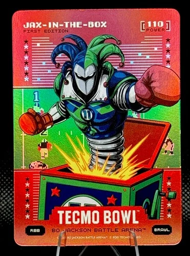 2026 Bo Jackson Battle Arena Tecmo Bowl Jax-In-The-Box Red Battlefoil R88
