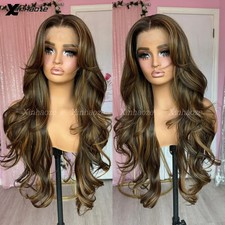 Lace Front Body Wave Human Hair Wig 4/30 Highlights Pre-Plucked 5x5 Silk Top Wig