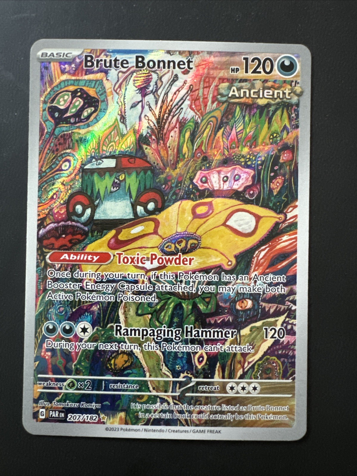 Brute Bonnet 207/182 Sv04: Paradox Rift Holo Full Art Illustration Rare