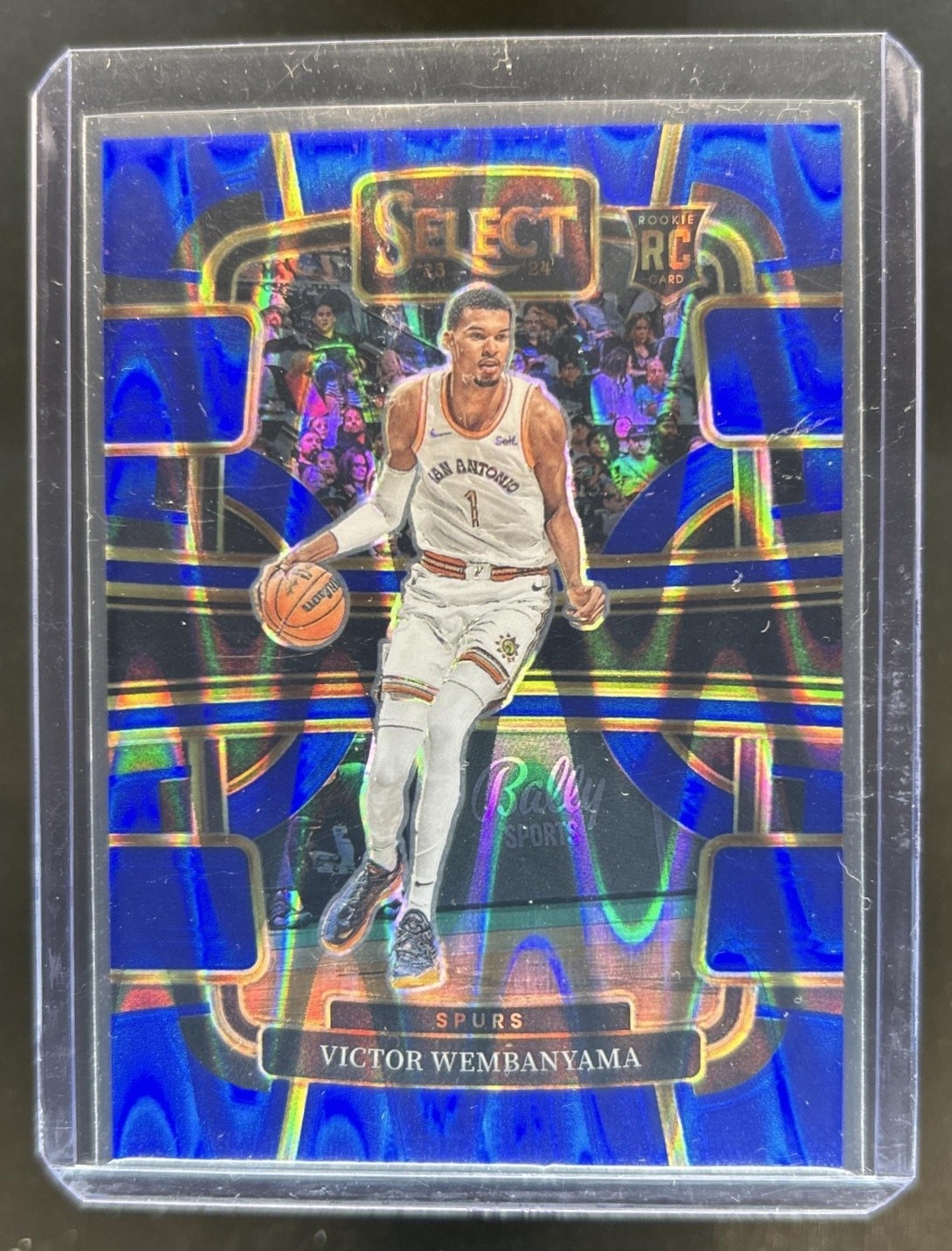 Victor Wembanyama 2023 Select #87 Concourse Blue Tectonic /99
