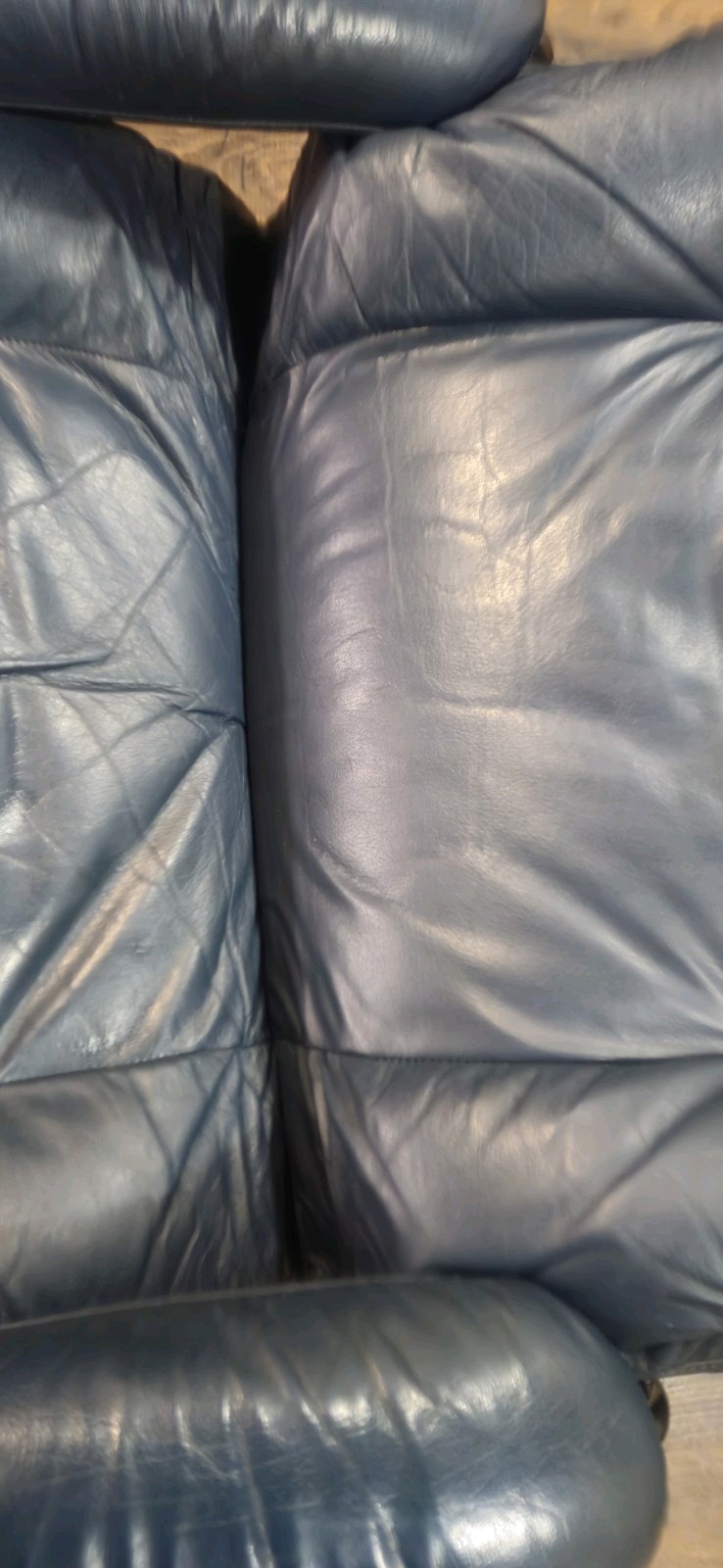 Vintage Mid Century Ekornes Stressless Recliner /Ottoman Black Leather on Chrome