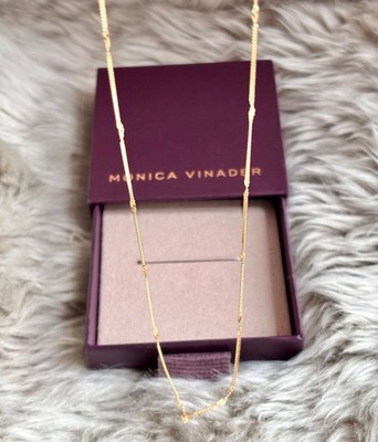 MONICA VINADER   Curb Twist Halskette 18k Gold UVP 85£