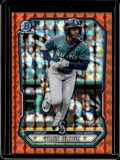 2026 Bowman Felnin Celesten Chrome Prospects Orange Geometric Refractor #/25