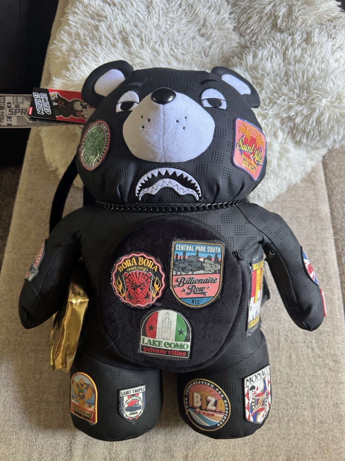NWT Sprayground Global Mogul Billionaire Moneybear Backpack