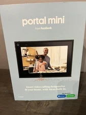 Meta Facebook Portal Mini w Alexa - Black - 8" Display DT90GB - In Original Box