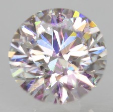Certified 0.63 Carat D VVS2 Round Brilliant Natural Enhanced Loose Diamond 5.55m