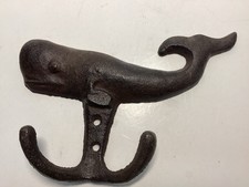 Nautical Whale Hook Cast Iron Beach Ocean Coat Towel