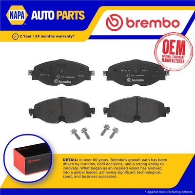 Brake Pads Set fits AUDI Q3 F3B, F3N Front 1.4 1.5 2.0 2.0D 2018 on Brembo New