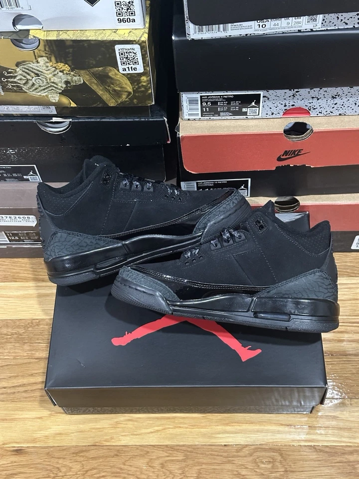 Air Jordan 3 Retro GS Black Cat 2025 Estilo # DM0967-001 Talla 5Y Foto 2 de 4