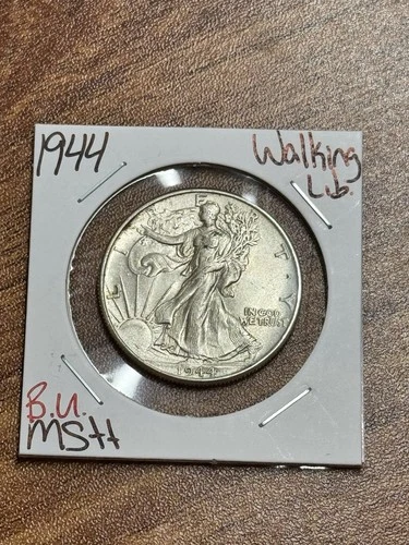 1944 P Walking Liberty Half Dollar BU Uncirculated MS++ U.S. 50c Coin (Raw18122)