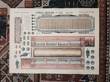 Image D'EPINAL Pellerin No. 1092 EXPRESS AMERICAIN 3me WAGON Feuille paper model