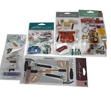 Jolee's Boutique Sticko Dimensional Sticker Lot of 4Handyman Tools 1EK Rare NEW