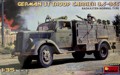 MiniArt 35453 - 1:35  German 3t Troop Carrier 3,6-36S Radkasten-Normal-Type