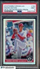 2018 Panini Chronicles Optic Rated Rookies Holo Shohei Ohtani Angels RC PSA 9