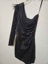 Sequin One Shoulder Mini Dress, Windsor Cassidy Formal Sz S